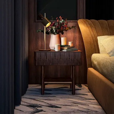 Tables de nuit - Campbell Bedside Table by Wood Tailors Club - WOOD TAILORS CLUB