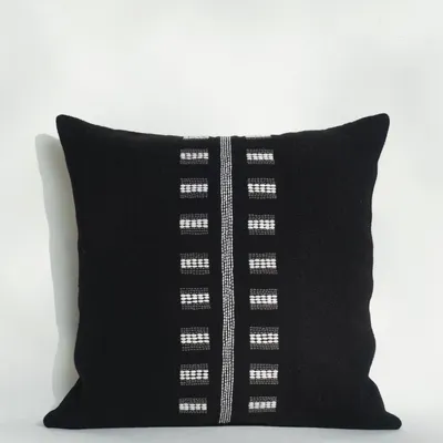 Coussins textile - NO-MAD Embroidered Cushion Covers in Cotton Jute - NO-MAD