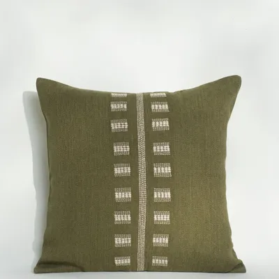 Coussins - NO-MAD Embroidered Cushion Covers in Cotton Jute - NO-MAD