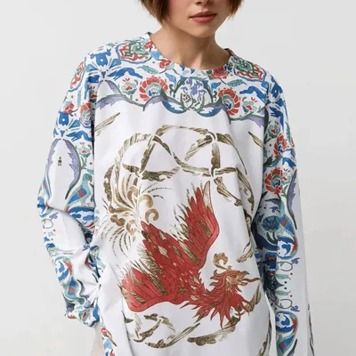Apparel - Long-Sleeve T-Shirt “Simurgh at Dawn” - MARALETTO