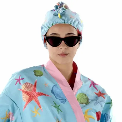 Travel accessories - Celestial Starfish Kimono - BEACH VIBES