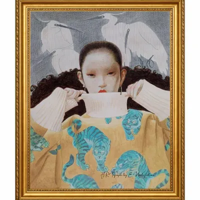 Apparel - All-Over Print Hoodie “White Heron” - MARALETTO