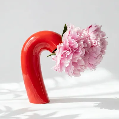 Vases - VITA Vase - Poppy Red - BIBAH