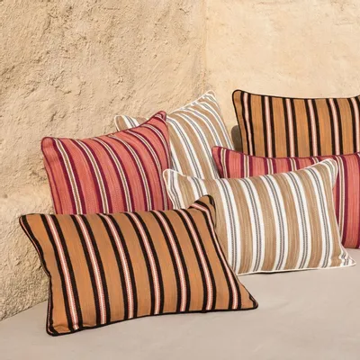 Fabric cushions - NO-MAD Pratha Cushion Covers and Lumbar Cushions in Woven Cotton - NO-MAD