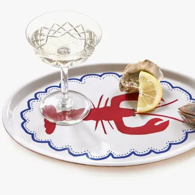 Plateaux - Lobster Oval Serving Tray - 31x22cm - BLU KAT