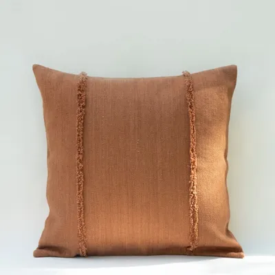 Coussins textile - NO-MAD Pranit Cushion Cover in Cotton Jute with Minimal Surface Detail - NO-MAD