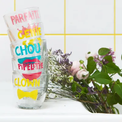Verres - VERRE DURALEX - PIED DE POULE