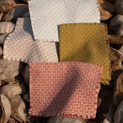 Tissus d'ameublement - Tissu d'ameublement NO-MAD Bunai en coton tissé structuré - NO-MAD