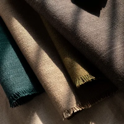 Tissus d'ameublement - NO-MAD Prakrit Furnishing Fabric in Cotton Jute - NO-MAD