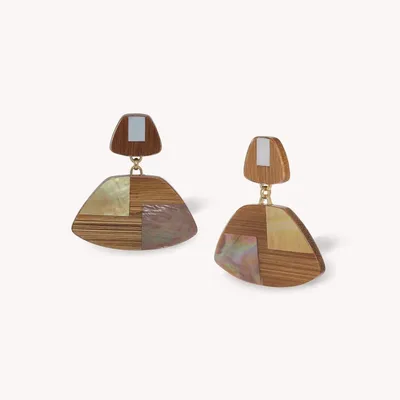 Bijoux - Boucles d'oreilles poussoir grand modèle - Kamakura - NATURE BIJOUX