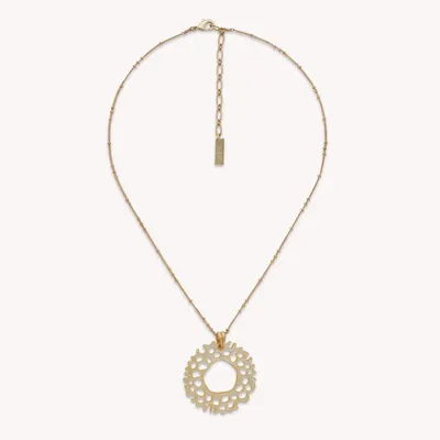 Jewelry - Golden MOP ring pendant necklace - Corallium - NATURE BIJOUX