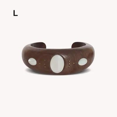 Jewelry - Marge rigid bracelet with 3 shell cab - Oman - NATURE BIJOUX