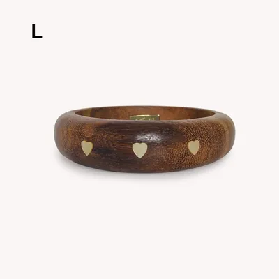Bijoux - Bracelet rigide 3 coeurs L - Wild Heart - NATURE BIJOUX