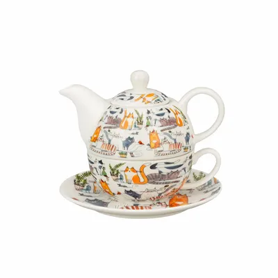 Accessoires thé et café - tea for one lazy cats - KARENA INTERNATIONAL