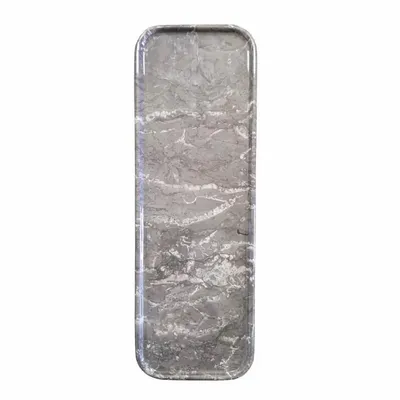 Decorative objects - Rectangular dark gray marble tray - SAGIT