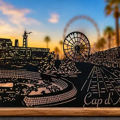 Gifts - Tourist Skyline in Laser-Cut Metal – 100% Customizable - LA COMMANDERIE