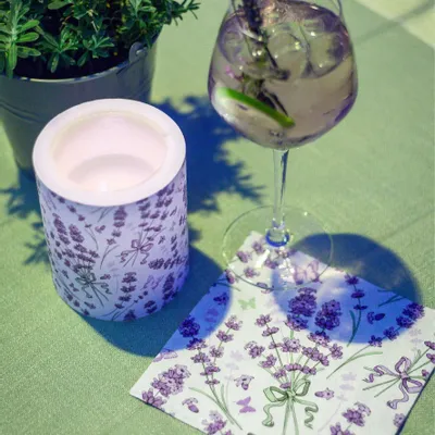 Napkins - classic lavender Paper Napkins. - KARENA INTERNATIONAL