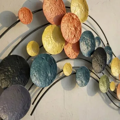 Other wall decoration - Chroma Wave: Handmade Metal Wall Decor - SARMAL DESIGN