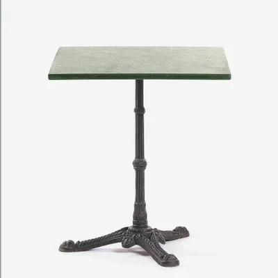 Autres tables  - Table bistrot rectangulaire pied belle époque B_18 600*600 - SILLON