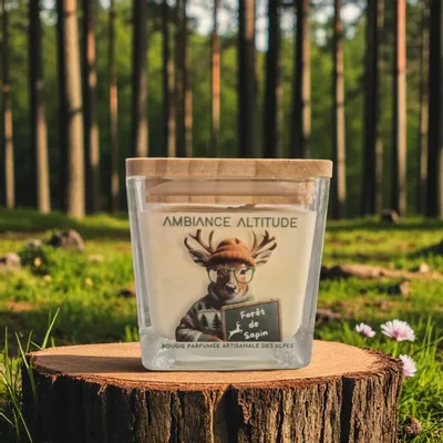 Candles - FÔRET DE SAPINS Scented Natural Candle - AMBIANCE ALTITUDE