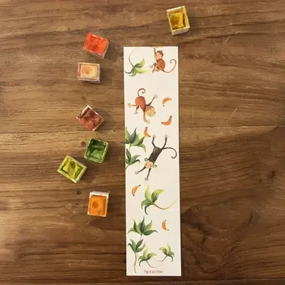 Card shop - Bookmark - Les Petits Singes et les Bananes - POP ET SES FRÈRES