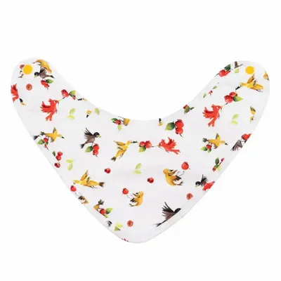 Kids accessories - Bandana Bib - Birds and Guava Trees - POP ET SES FRÈRES