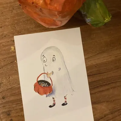 Card shop - Halloween Postcard - Fantome - POP ET SES FRÈRES