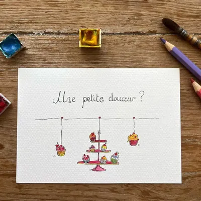 Carterie - Carte Postale Réunion - Une Petite Douceur - POP ET SES FRÈRES