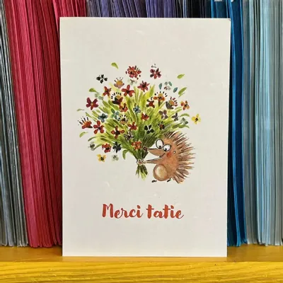 Card shop - Postcard - Merci Tatie Bouquet - POP ET SES FRÈRES