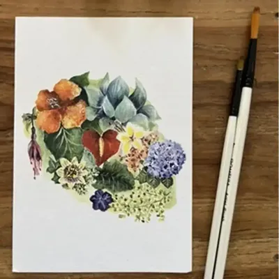 Card shop - Postcard - L'Ile Aux Fleurs - POP ET SES FRÈRES