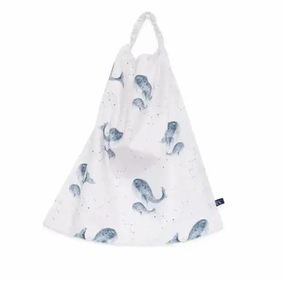 Accessoires enfants - Bavoir École Maternelle - Les Baleines Bleues - POP ET SES FRÈRES