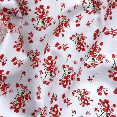 Fabrics - Cotton fabric Oeko Tex - Les Flamboyants - POP ET SES FRÈRES