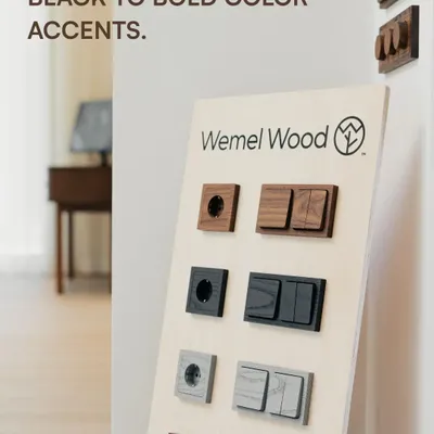 Office design and planning - Network product 1 x Cat. 6 / cat. 6A terminal - WEMEL WOOD