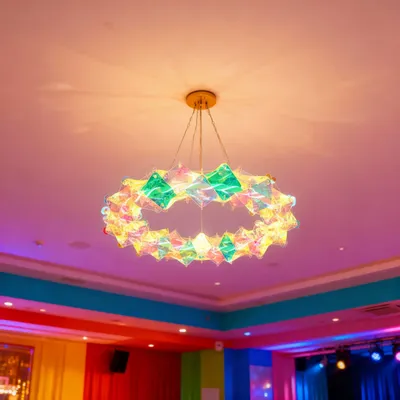 Hanging lights - Iridescent Ring - ARTDECORIS