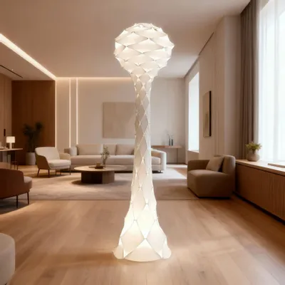 Lampadaires - Globe d'observation blanc doux - ARTDECORIS