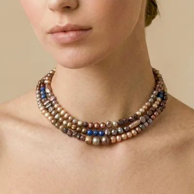 Bijoux - Collier plastron 3 rangs - Montmartre - NATURE BIJOUX