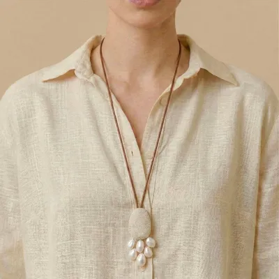 Jewelry - Long necklace with many baroque FWP - Bora Bora - NATURE BIJOUX