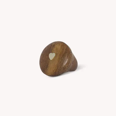 Jewelry - MOP mini heart ring T58 - Wild Heart - NATURE BIJOUX
