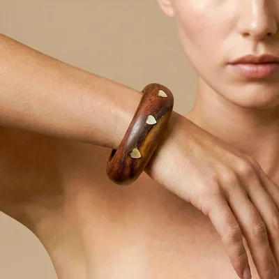 Jewelry - 3 hearts rigid bracelet M - Wild Heart - NATURE BIJOUX