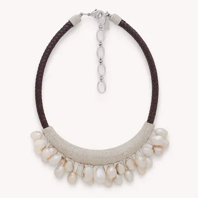 Jewelry - Plastron necklace with FWP dangles - Bora Bora - NATURE BIJOUX