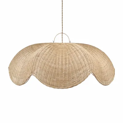 Hanging lights - The Wave Pendant - Natural - L - BAZAR BIZAR LIVING
