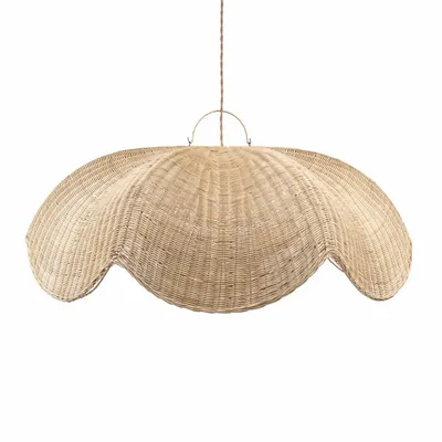 Hanging lights - The Wave Pendant - Natural - L - BAZAR BIZAR LIVING