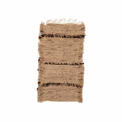 Table linen - The Oh My Gee Cutlery Holder - Beige Black - BAZAR BIZAR LIVING