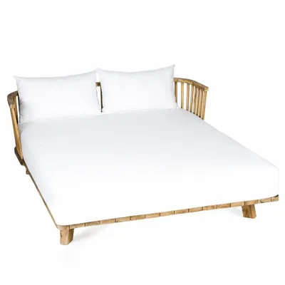 Lits - Le Double Lit de Jour Malawi - Naturel Blanc - BAZAR BIZAR LIVING