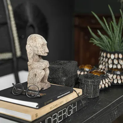 Caskets and boxes - The Beaded Gift Box - Black - BAZAR BIZAR LIVING