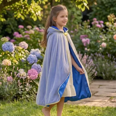 Déguisements pour enfant - Cape Margot bleue TU - Déguisement - LABAY