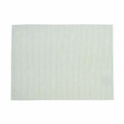 Table linen - 1-PACK HUMP RECYCLED WIPEABLE PLACEMAT, GREEN/WHITE - BY WILLE