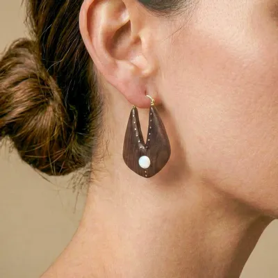 Bijoux - Boucles d'oreilles créoles plates - Oman - NATURE BIJOUX