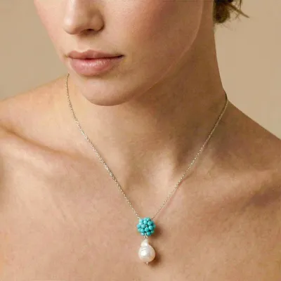 Bijoux - Collier petit pendentif perle baroque - Manitoba - NATURE BIJOUX