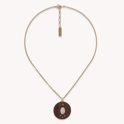 Bijoux - Collier chaine dorée petit pendentif rond - Oman - NATURE BIJOUX